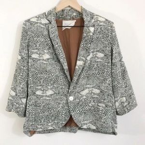 RARE Acacia Silk Snake Blazer Jacket